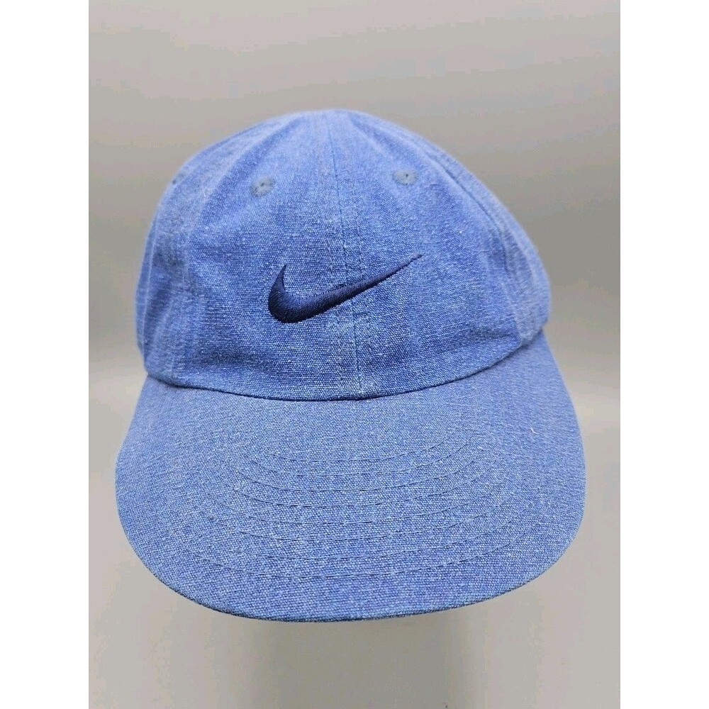 Vintage Nike ACG Hat Cap 90s Y2K Trail Run Cycle Blue Swoosh Og